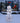 White Mesh Snowman w/Birds and 100 Cool White LED Lights