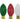 Green/Red/White Thread Light Lamp