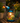 Solar Metal Silly Blue Bird with Garden and LED Decor