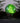 Pearlized Green Glass LED Gazing Globe with Stand