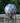 Mosaic Gazing Globe with Colorful Daisy Design