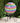 Multicolor Glass Gazing Globe with Mosaic Teardrop Design