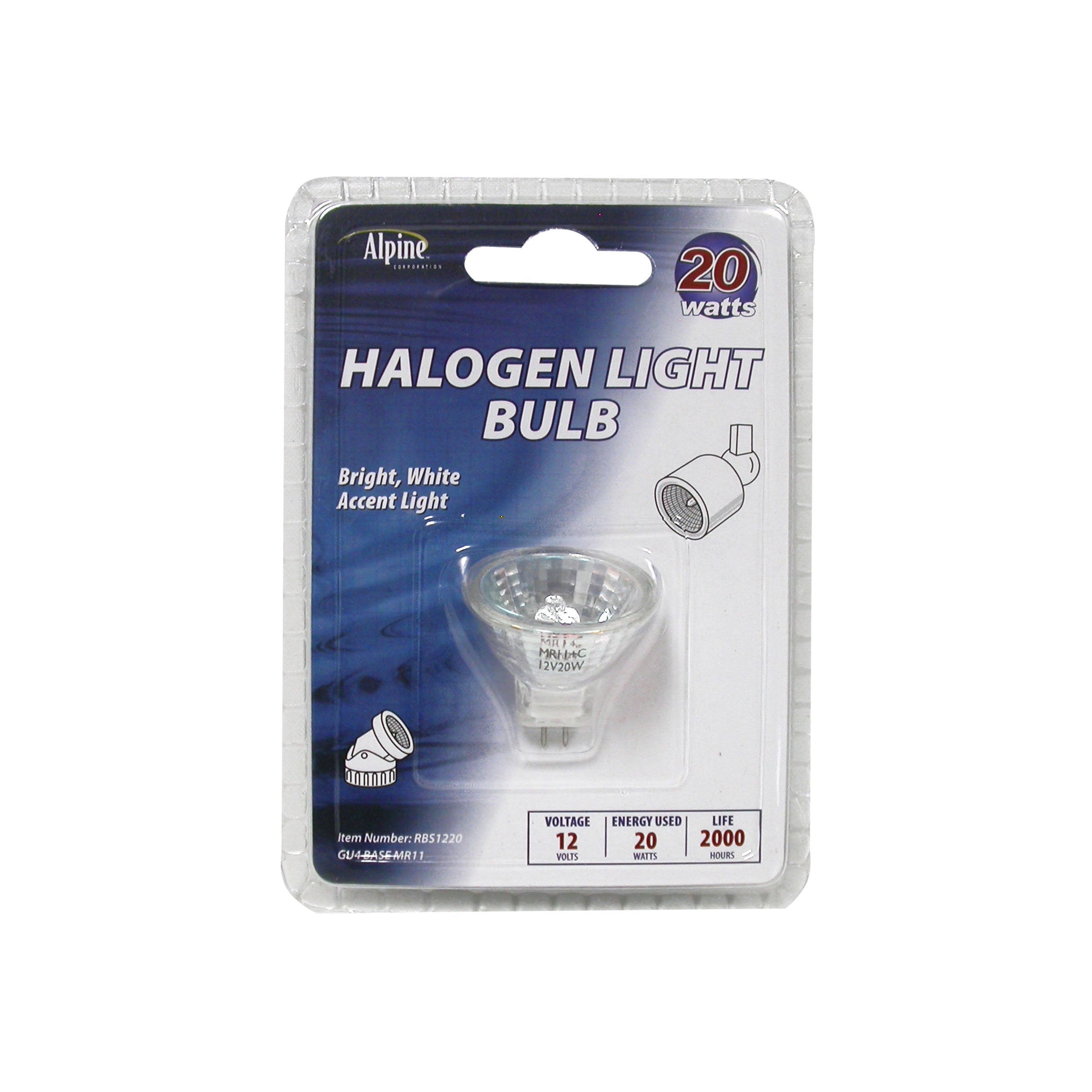 20 Watt 12 V Halogen Bulb (MR11) (FTD) – Alpine 4 U