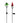 Red and Green Mushroom Solar Stake