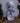Lavender Winter Snowman w/Hand Muff Statue and Twinkle LED-LG