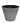 12" White Stone Finish Fluted Round Planter w/ Drainage Hole