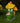 Solar Frog Relaxing Under Mushroom Statuary