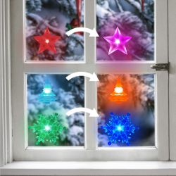 Color Changing Window Décor with Suction