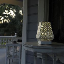 Tabletop Lamp with Chain Style Filament LED Lights