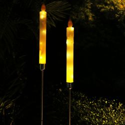 Alpine Corporation Solar White Candle Stake - Display of 16