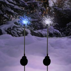 Alpine Corporation Solar Snowflake Garden Stake